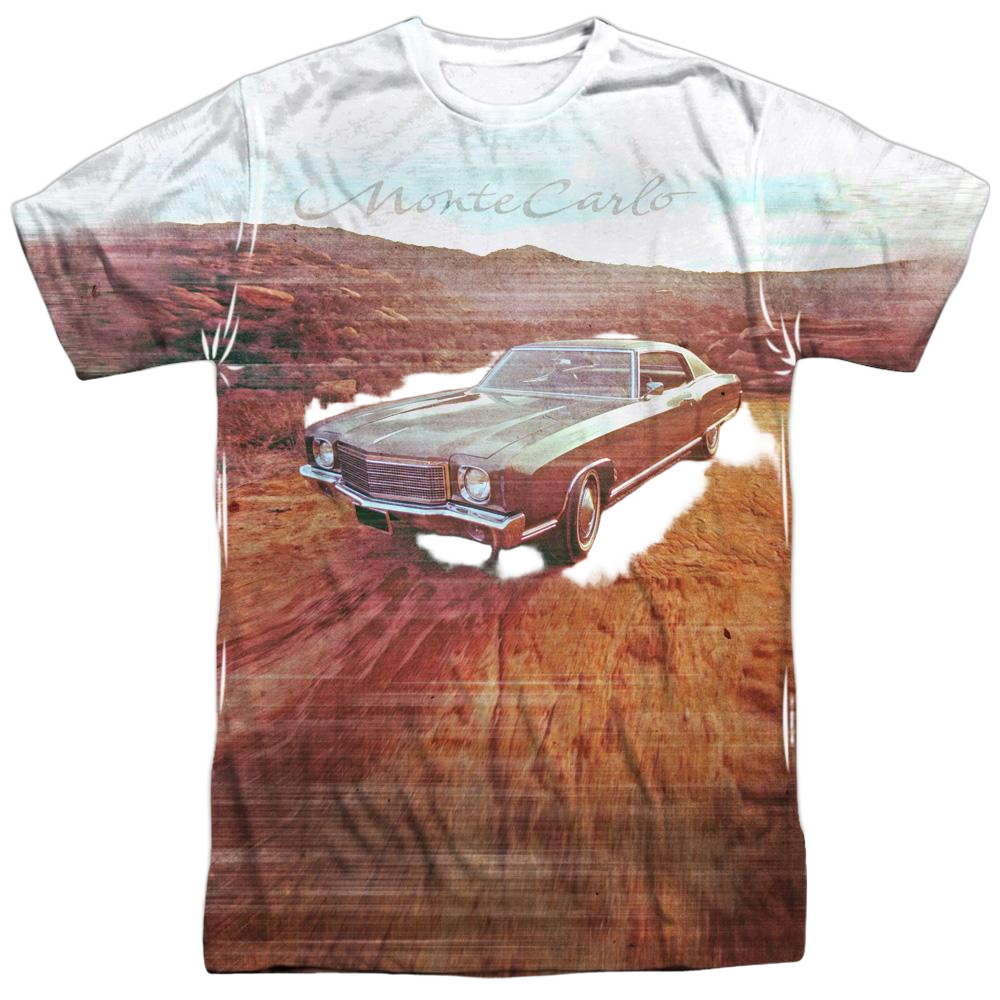 Chevy - Monte Carlo Old Photo Adult All Over Print 100% Poly T-Shirt