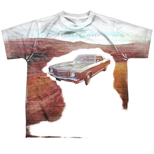 Chevy - Monte Carlo Old Photo Youth All Over Print 100% Poly T-Shirt