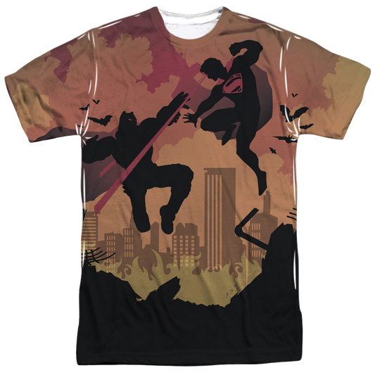 Batman v Superman Silhouette Fight - Men's All-Over Print T-Shirt