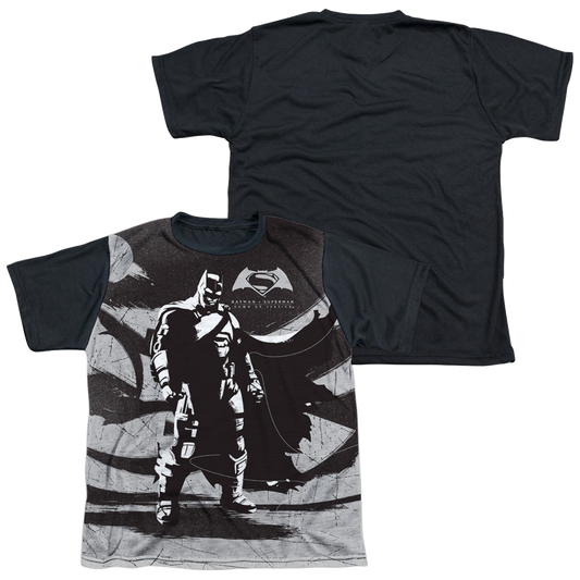 Batman v Superman Batman Contrast - Youth Black Back T-Shirt