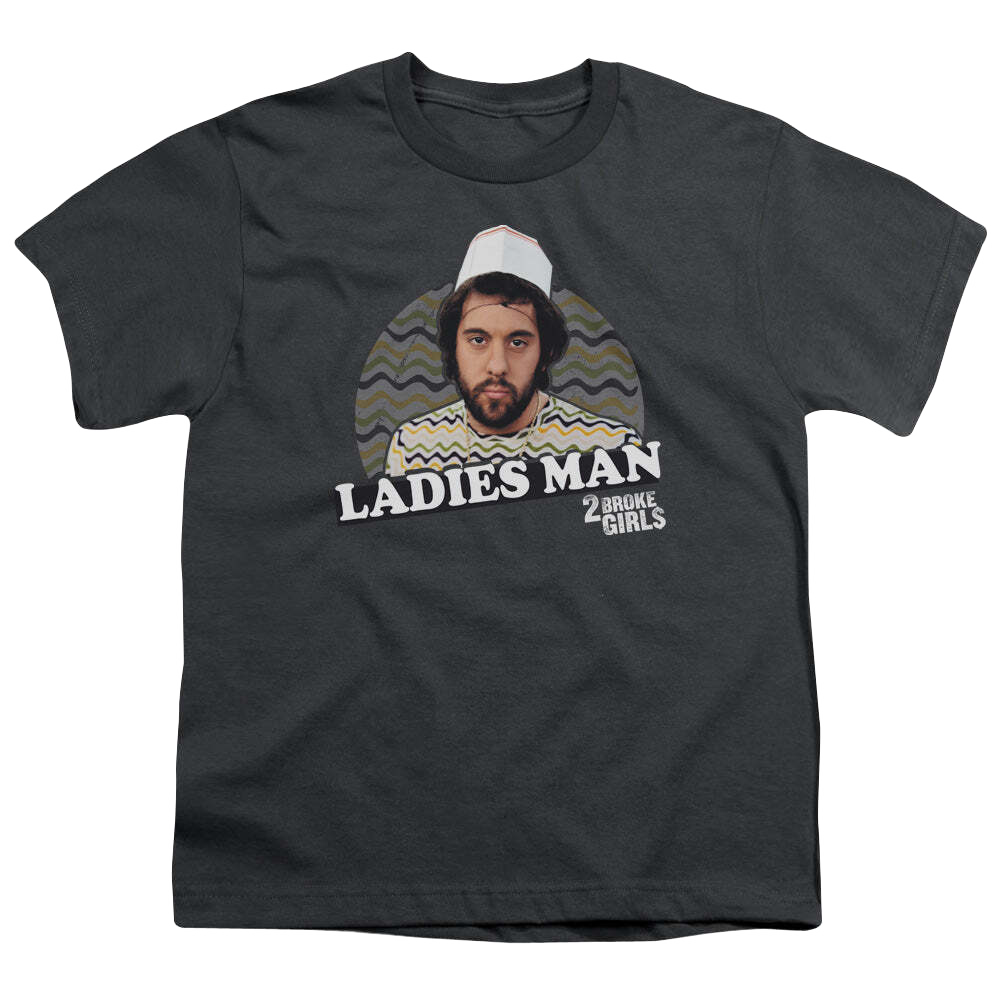 2 Broke Girls Ladies Man - Youth T-Shirt