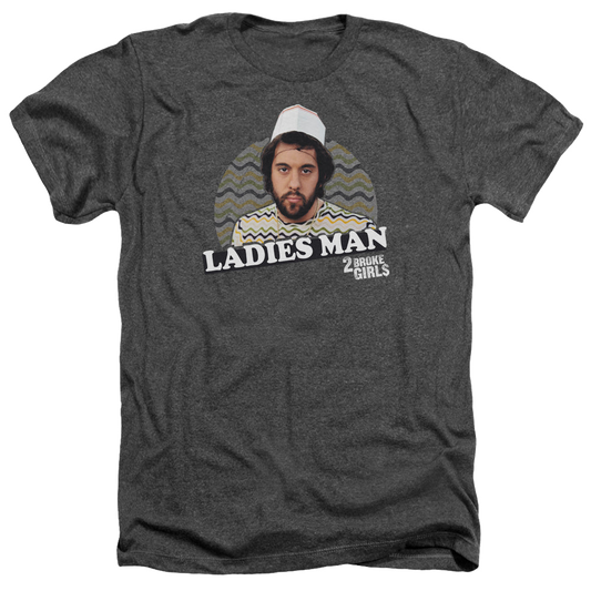2 Broke Girls Ladies Man - Men's Heather T-Shirt