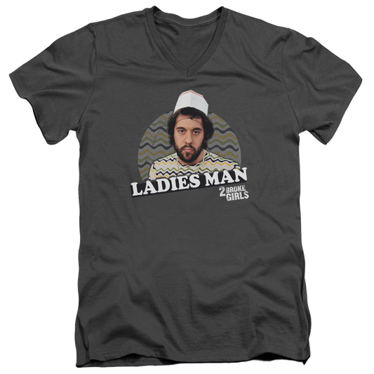 2 Broke Girls Ladies Man - Men's V-Neck T-Shirt
