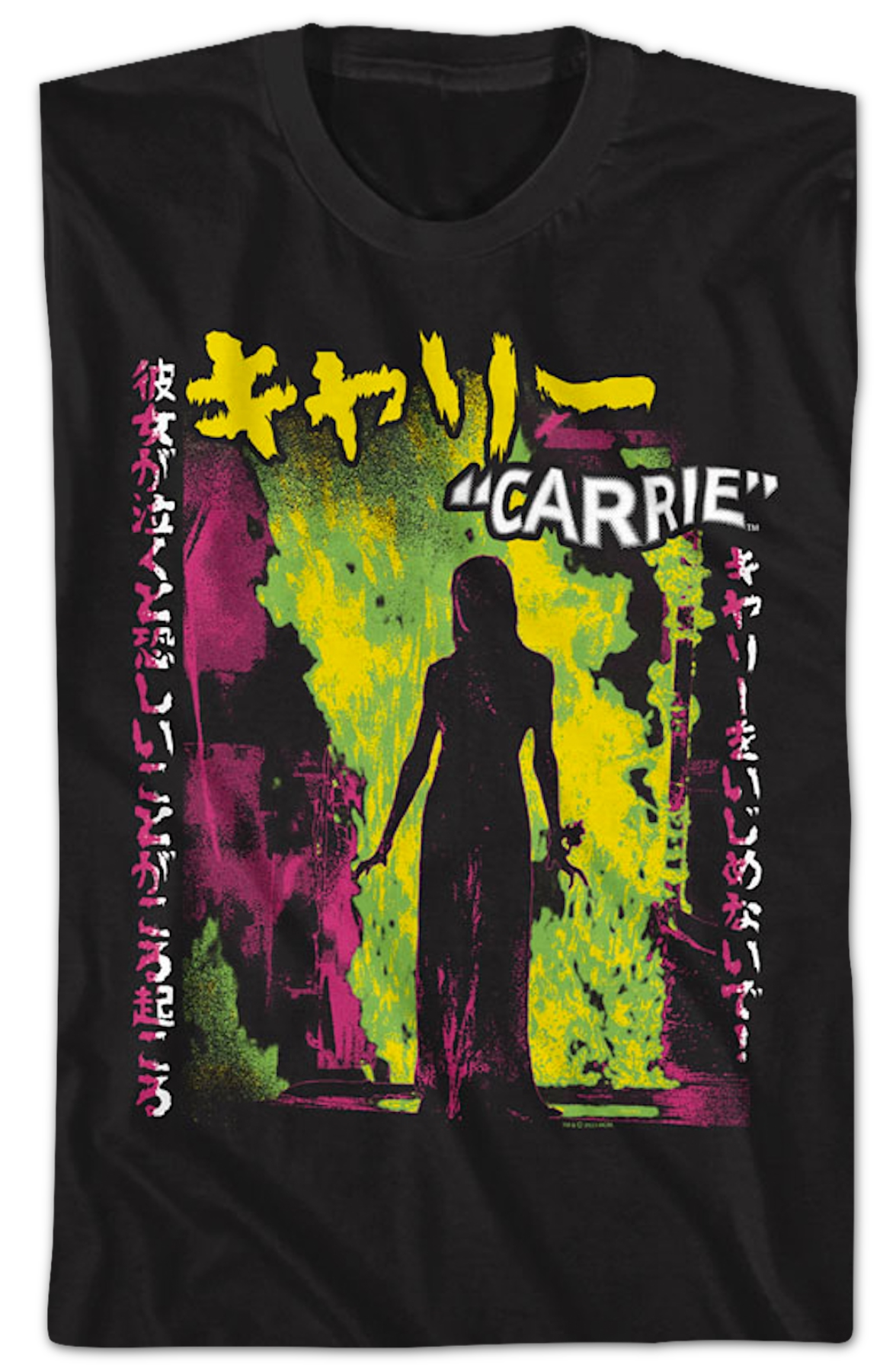 Japanese Neon Poster Carrie T-Shirt