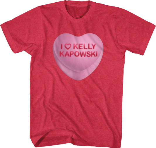 Kelly Kapowski Candy Heart Saved By The Bell T-Shirt