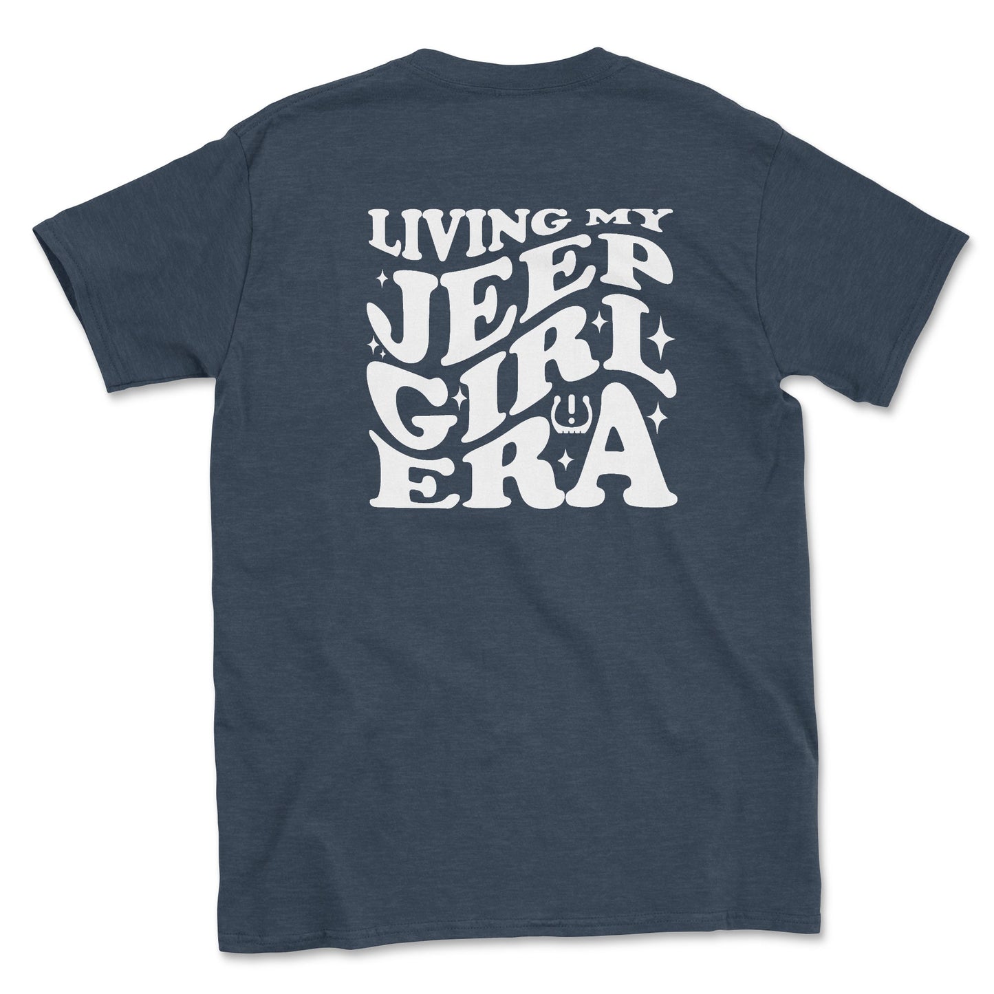 Living My Jeep Girl Era White Print Graphic Tee