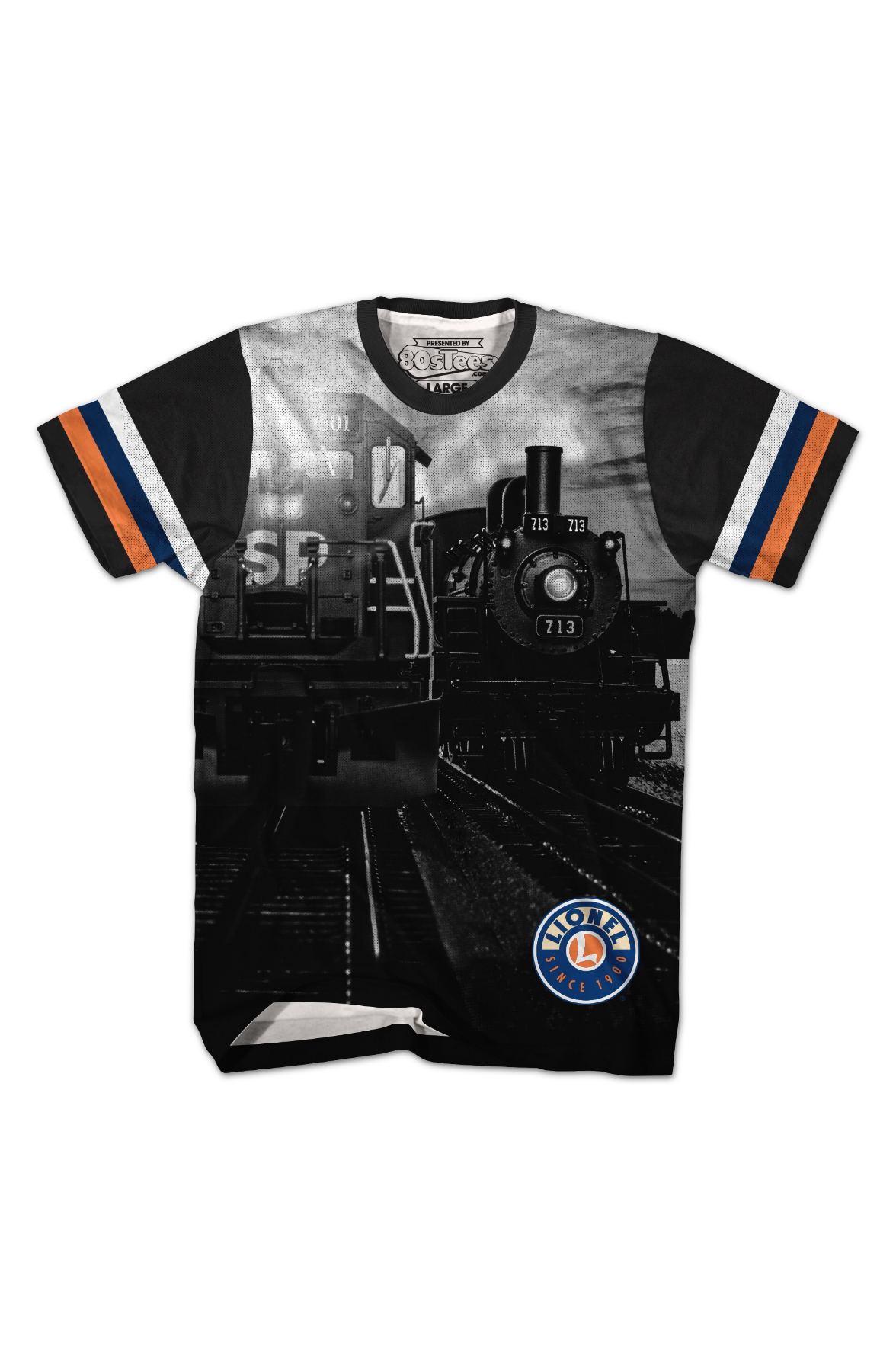 Vintage Stripes Lionel Trains T-Shirt