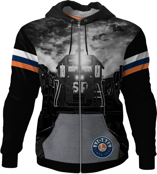 Vintage Stripes Lionel Trains Zip-Up Hoodie