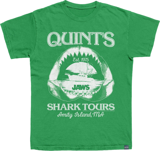 Made In USA Quint's Shark Tours Jaws T-Shirt