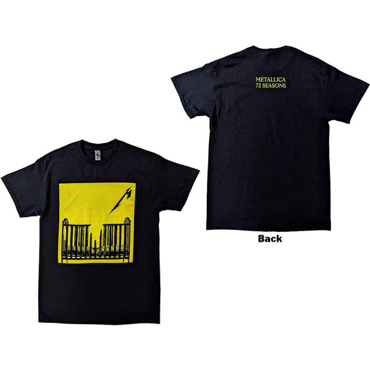 72 Seasons Burnt Crib T Shirt Black