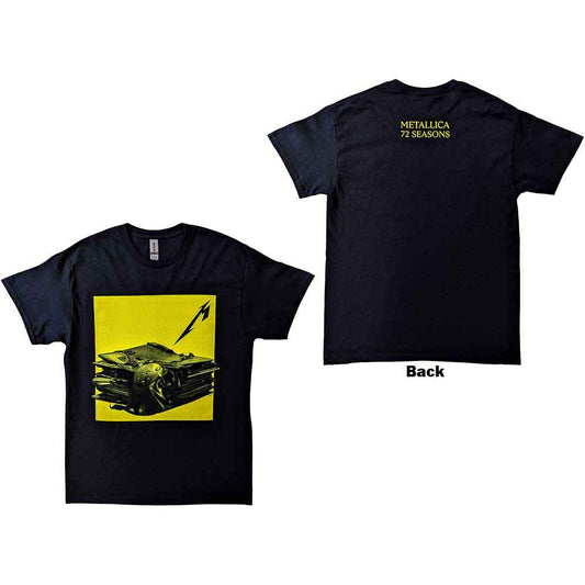 72 Seasons Burnt Vinyl T Shirt Black