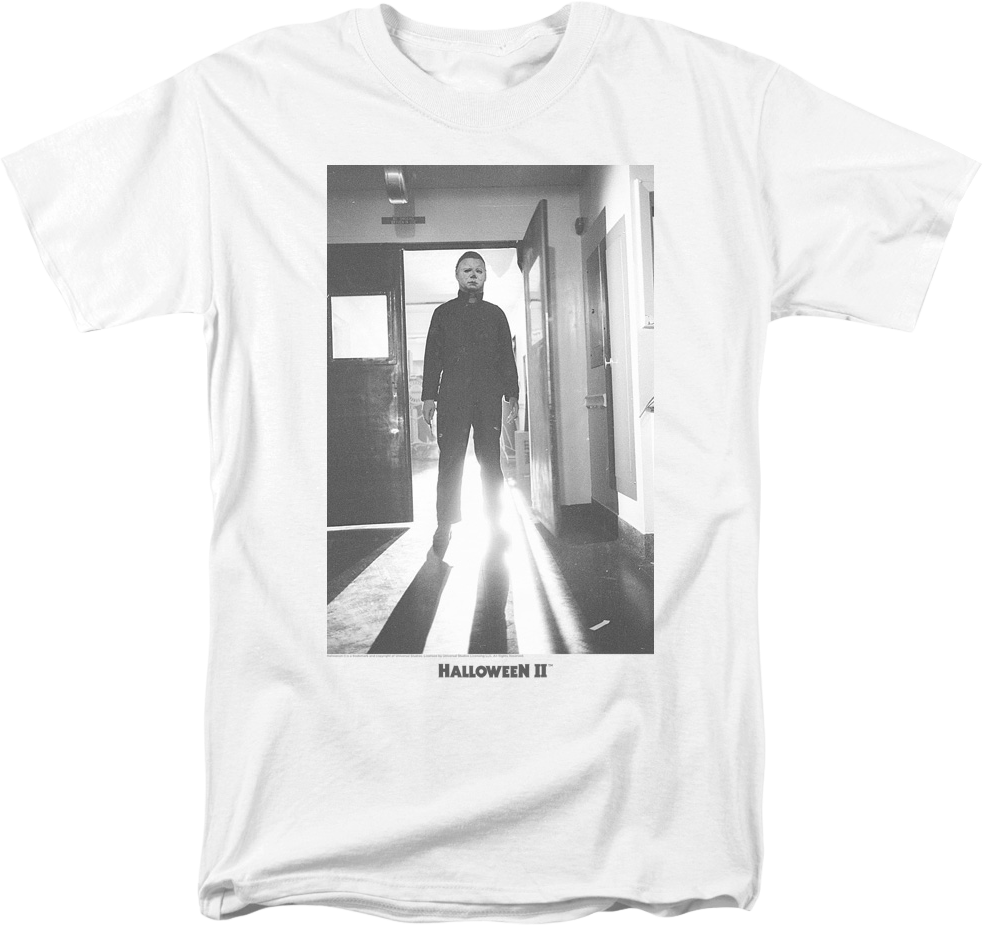 Michael Myers Black & White Photo Halloween II T-Shirt