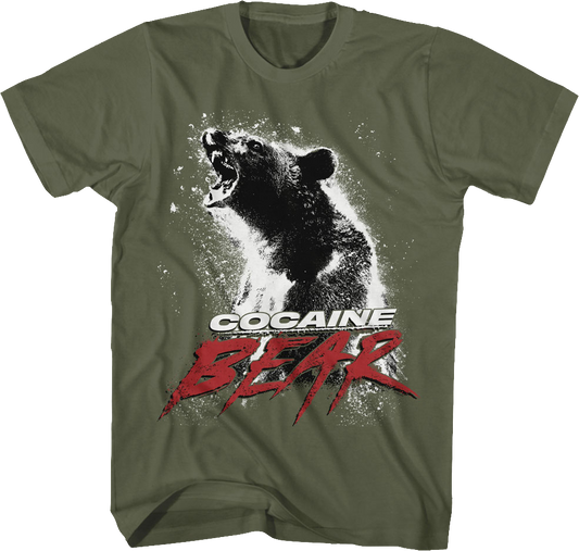 Military Green Movie Poster Cocaine Bear T-Shirt