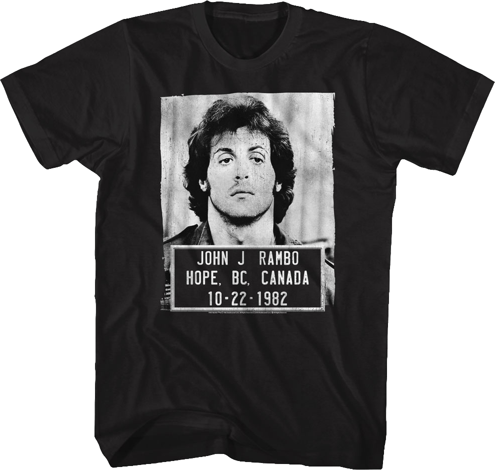 Mug Shot John Rambo T-Shirt