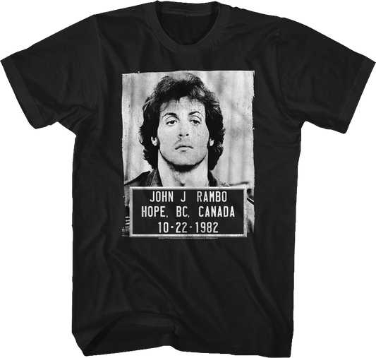 Mug Shot John Rambo T-Shirt