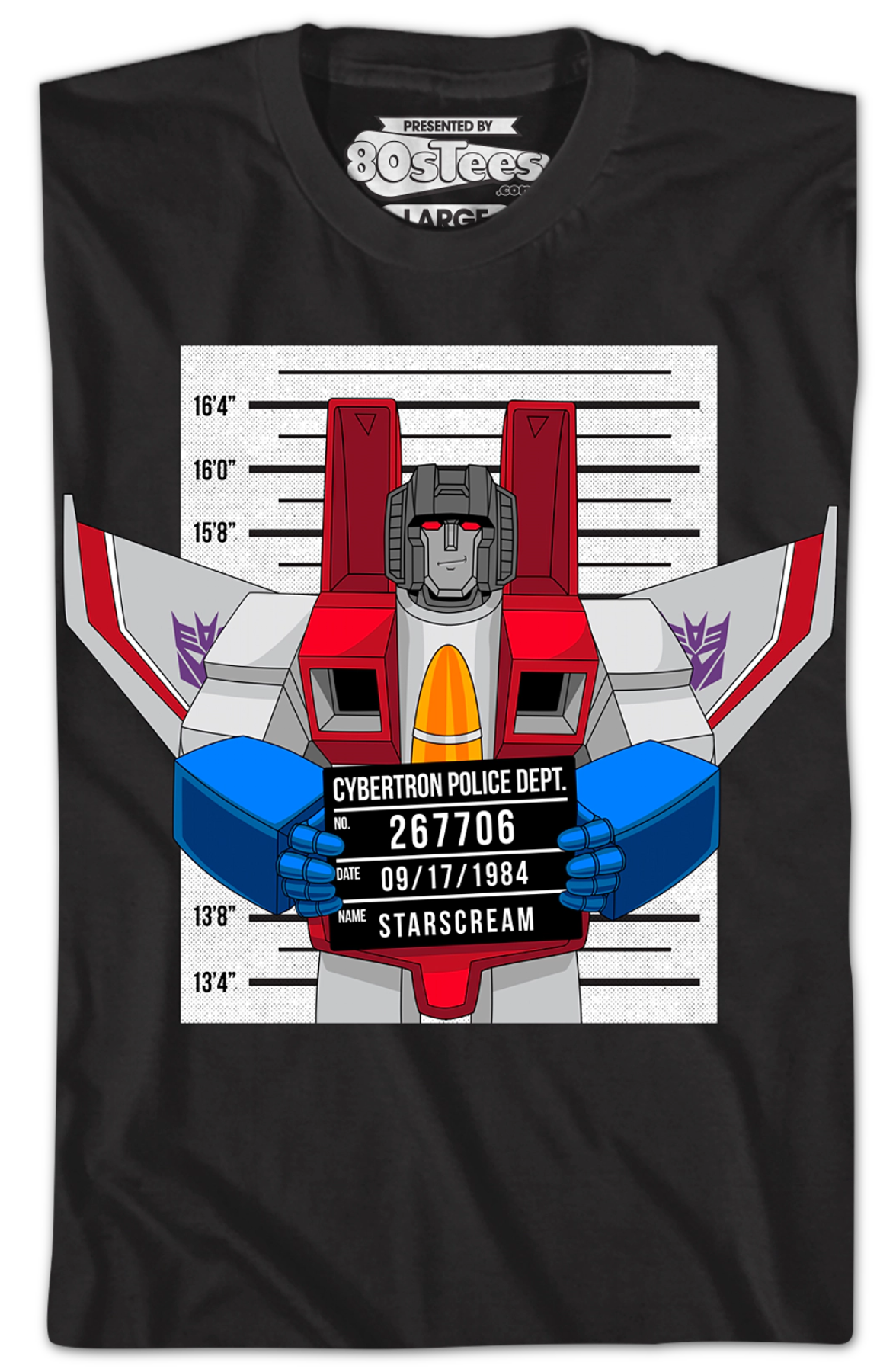 Mug Shot Starscream Transformers T-Shirt