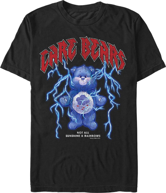 Black Not All Sunshine & Rainbows Care Bears T-Shirt