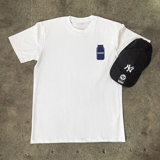 'CARBONE FINE FOOD' NYC HEAVY WHITE T-SHIRT