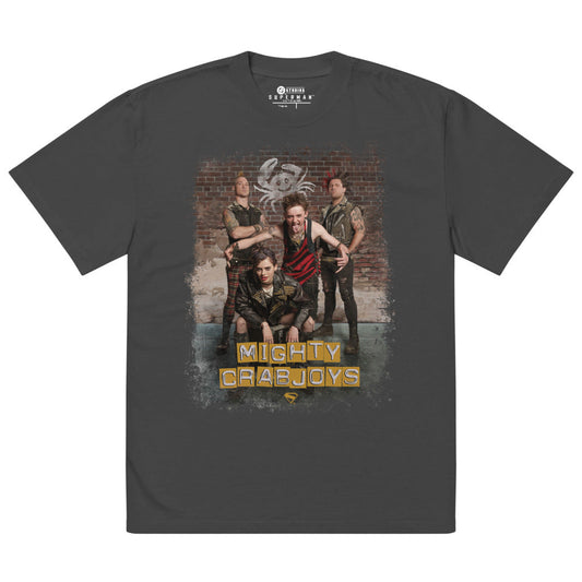 SUPERMAN (2025 Movie) Mighty Crabjoys Oversized Faded T-Shirt
