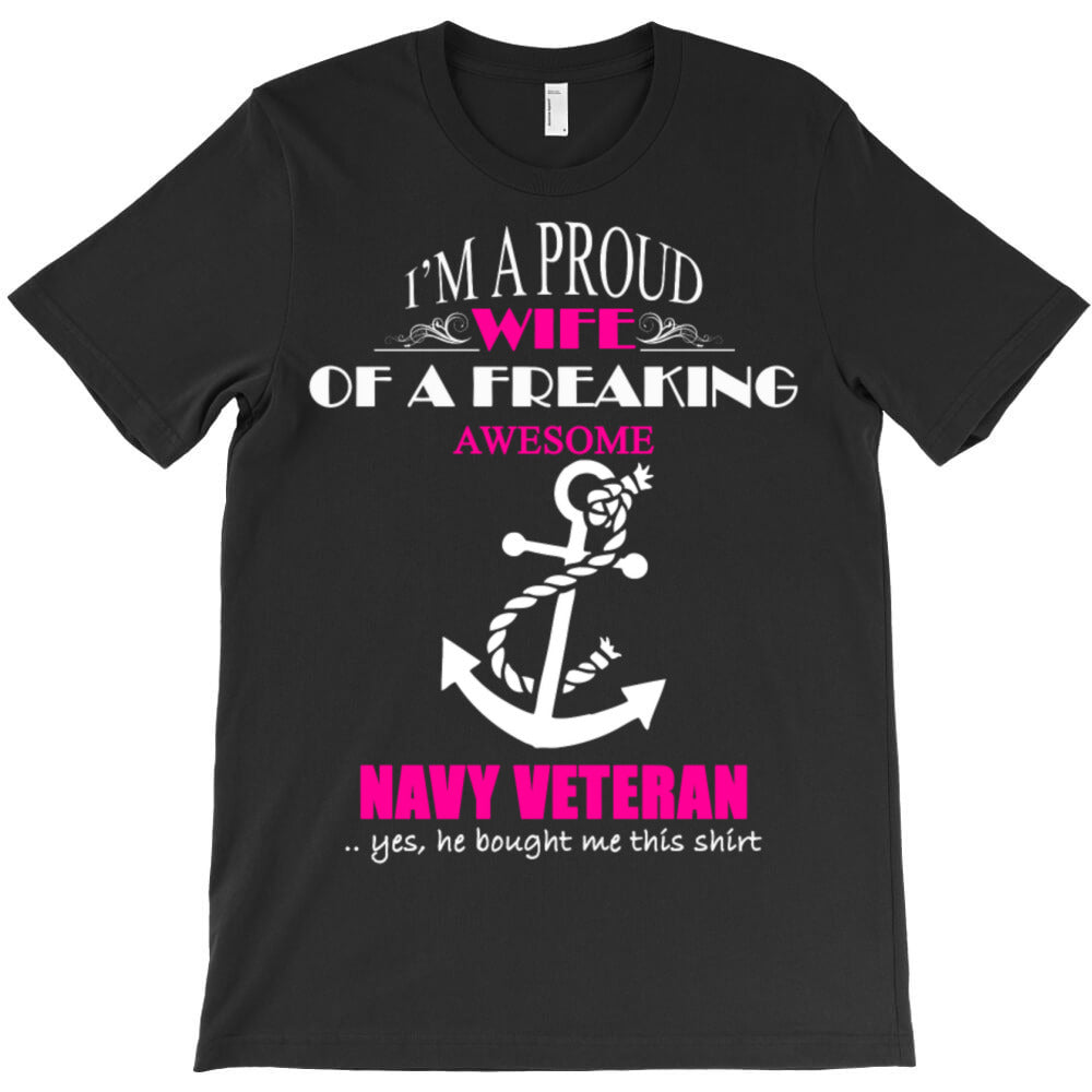 navy veteran wife T-Shirt Hoodie, Sweatshirt | VibeTeeNation.com