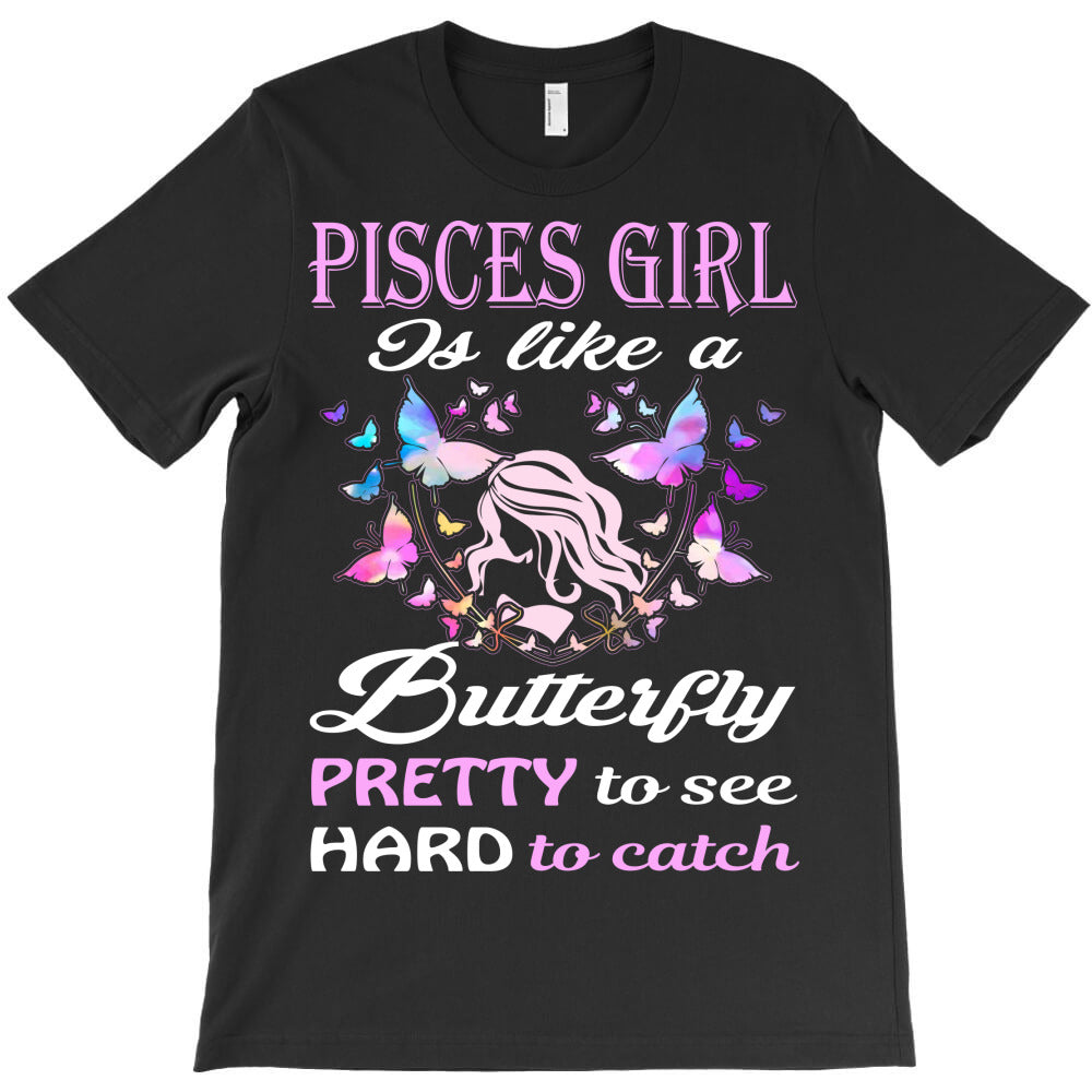 Pisces Girl Is Like Butterfly T-Shirts, Hoodie, Sweatshirt