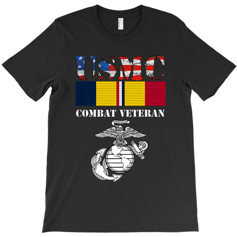 American Flag Combat Action Ribbon Veteran T-Shirts, Hoodie, Sweatshirt