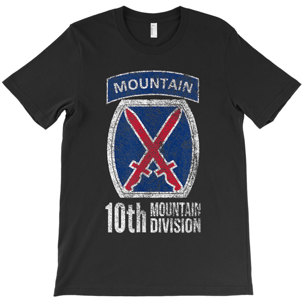 10TH MOUNTAIN DIVISION ARMY INFANTRY US USA VETERAN T-Shirt Hoodie, Sweatshirt | VibeTeeNation.com