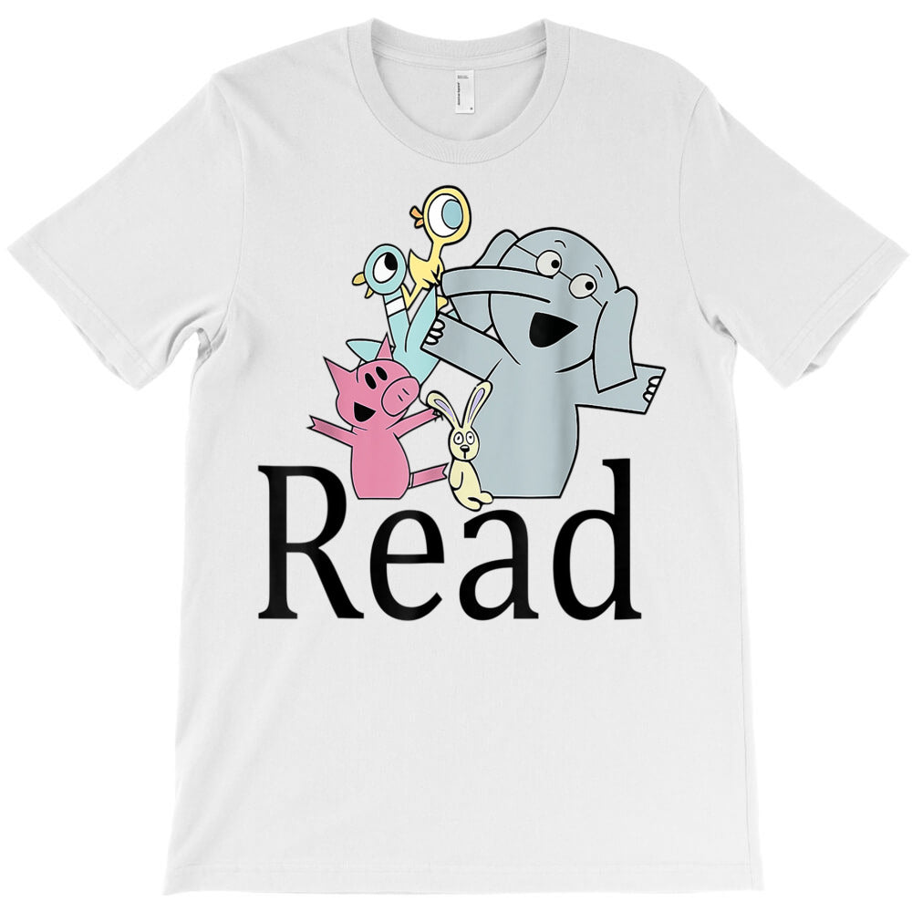 teacher library read book club piggie elephant pigeons funny t shirt T-Shirt Hoodie, Sweatshirt | VibeTeeNation.com