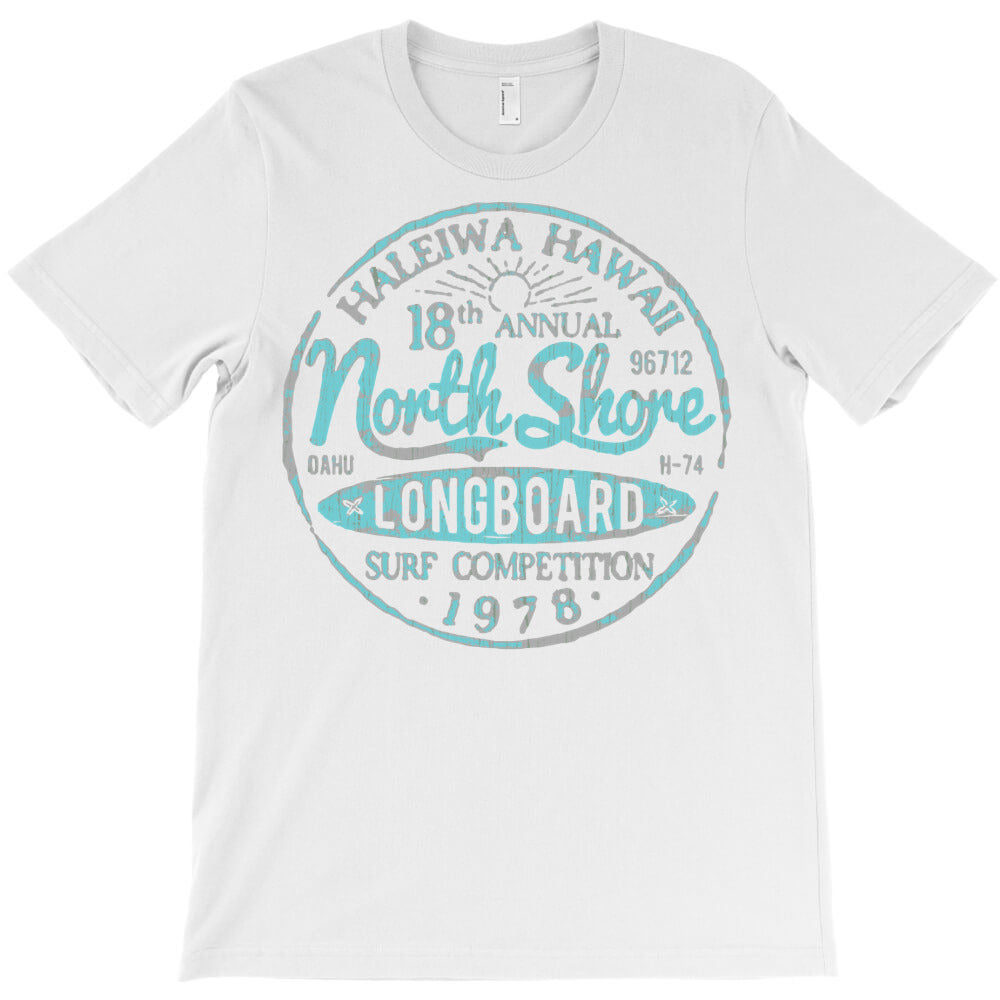 hawaii north shore haleiwa longboard surf long sleeve t shirt T-Shirt Hoodie, Sweatshirt | VibeTeeNation.com