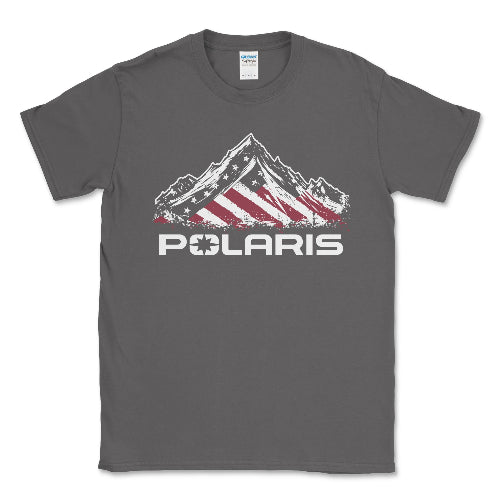 Polaris Men's Big and Tall American Flag T-Shirt