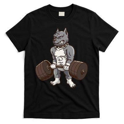 Pitbull Powerlifting Weight Lifting Dog Lovers Gift T-Shirt Hoodie, Sweatshirt | VibeTeeNation.com