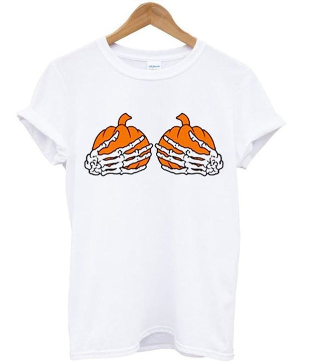 Pumpkin Boobs Skeleton T-Shirts, Hoodie, Sweatshirt