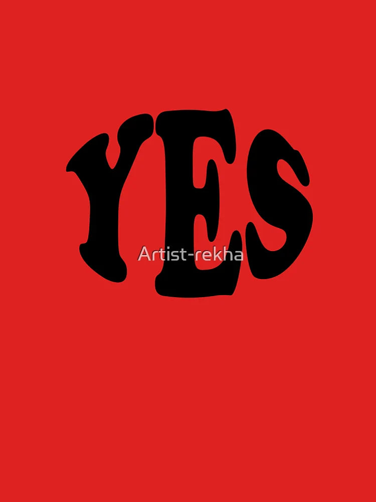 yes grey text simple sticker Classic T-Shirt Hoodie, Sweatshirt | VibeTeeNation.com (Image 3)