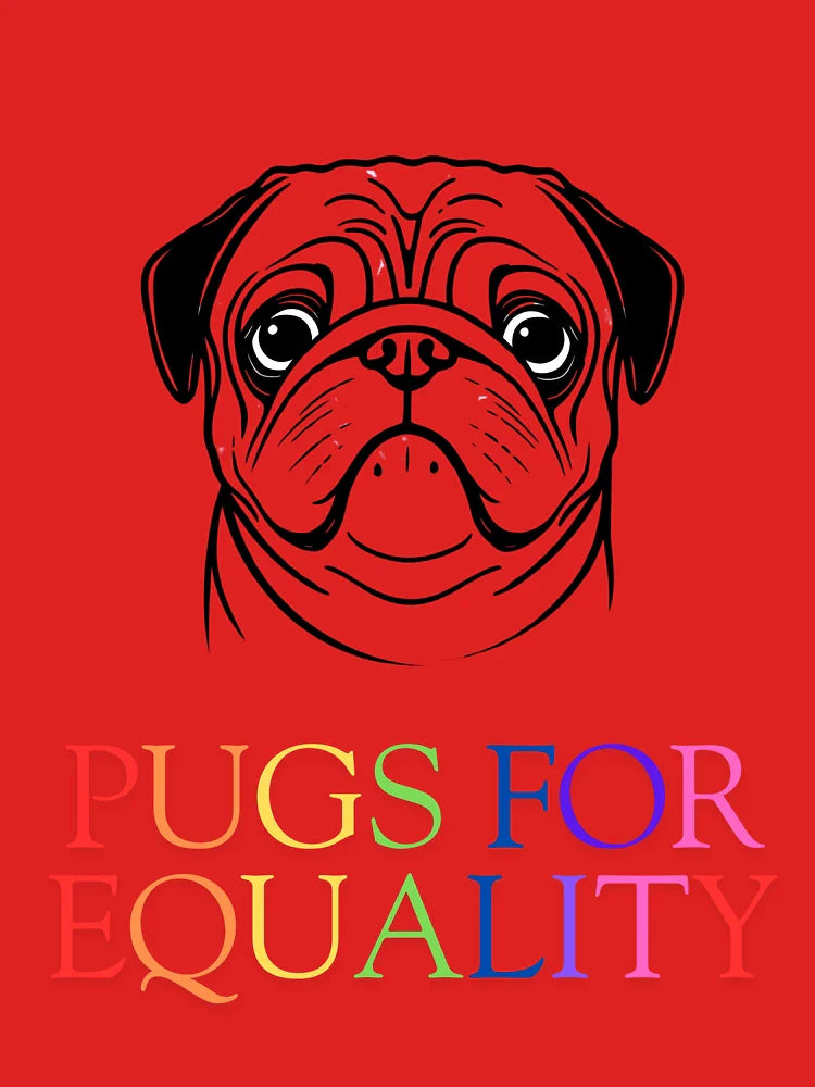 Pugs For Equality Classic T-Shirt Hoodie, Sweatshirt | VibeTeeNation.com (Image 3)