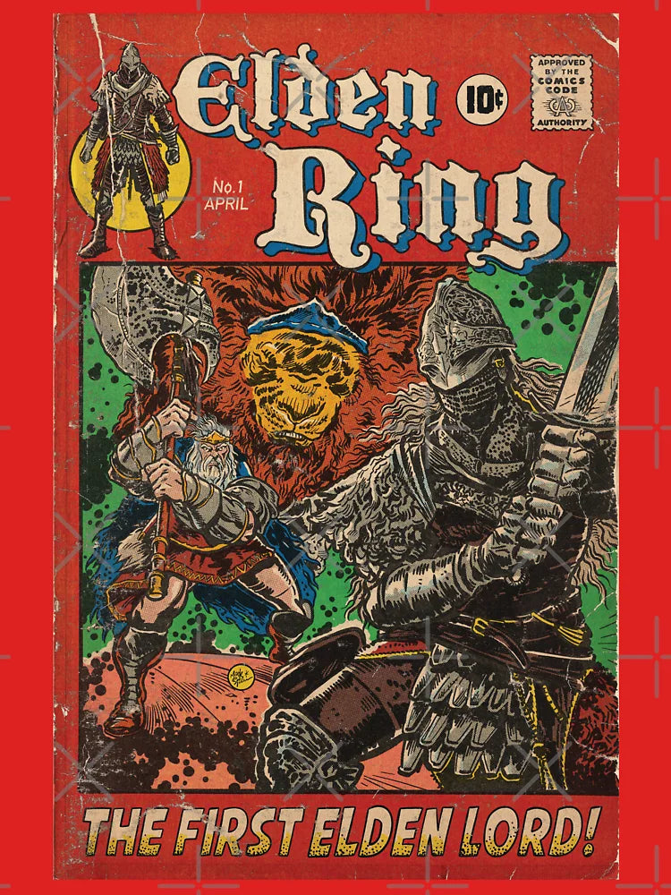 "The First Elden Lord!" Comic book cover Fan Art Classic T-Shirt Hoodie, Sweatshirt | VibeTeeNation.com (Image 3)