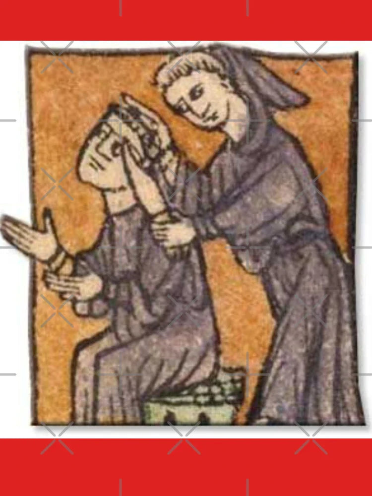 "Clap your hands, if you are in Too Much Work", medieval painting 12th century AD Classic T-Shirt Hoodie,... (Image 3)