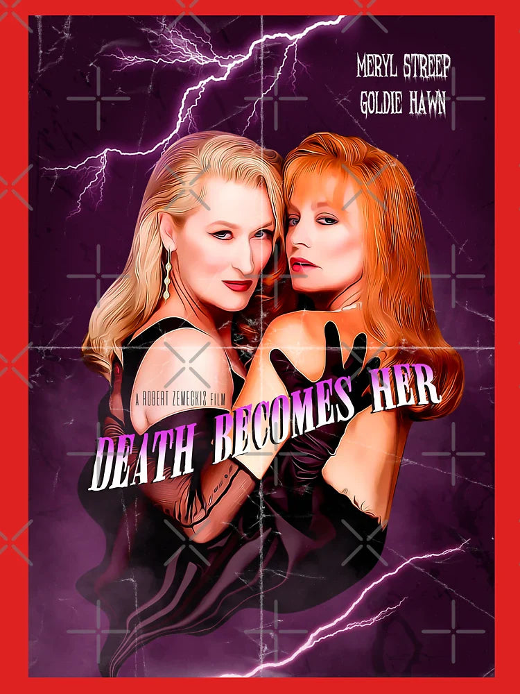"Death Becomes Her" Vintage Movie Poster Classic T-Shirt Hoodie, Sweatshirt | VibeTeeNation.com (Image 3)