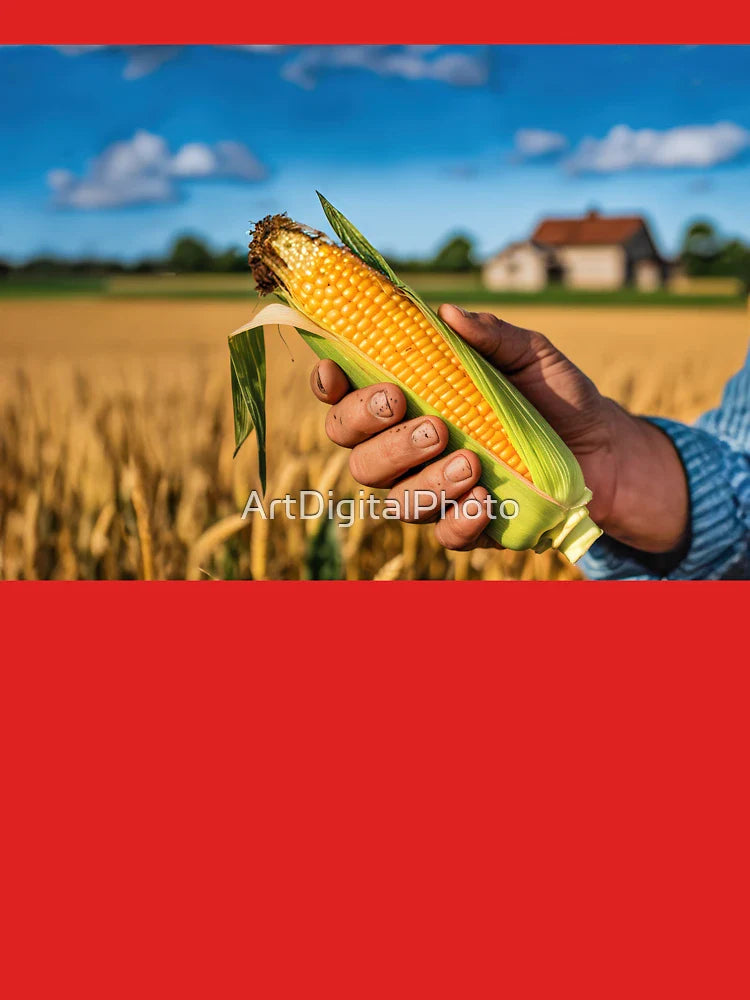 Farmer's Hand Holding Ear of Corn Classic T-Shirt Hoodie, Sweatshirt | VibeTeeNation.com (Image 3)