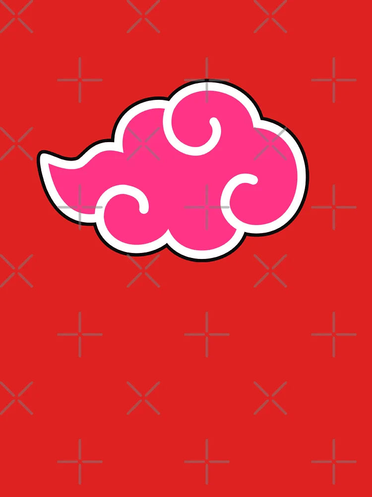 ∆K∆TSUK1 ANIME CLOUD LOGO TEE | HOT Pink Anime Logo Stickers | Otaku fashion  Classic T-Shirt Hoodie, Sweatshirt (Image 3)