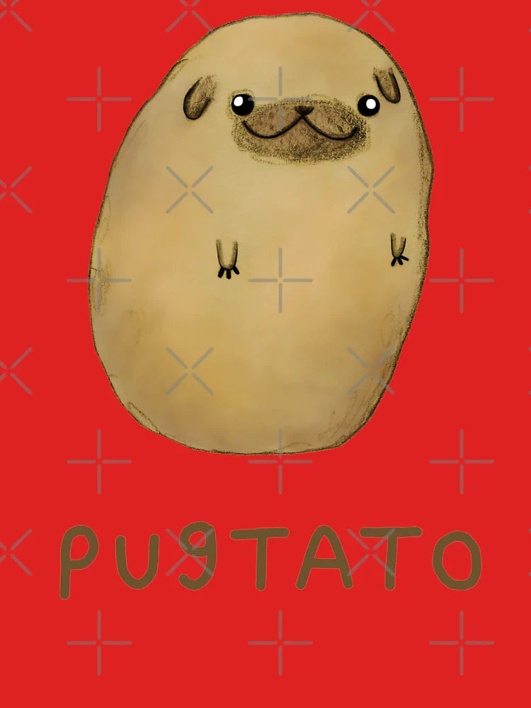 Pugtato Classic T-Shirt Hoodie, Sweatshirt | VibeTeeNation.com (Image 3)