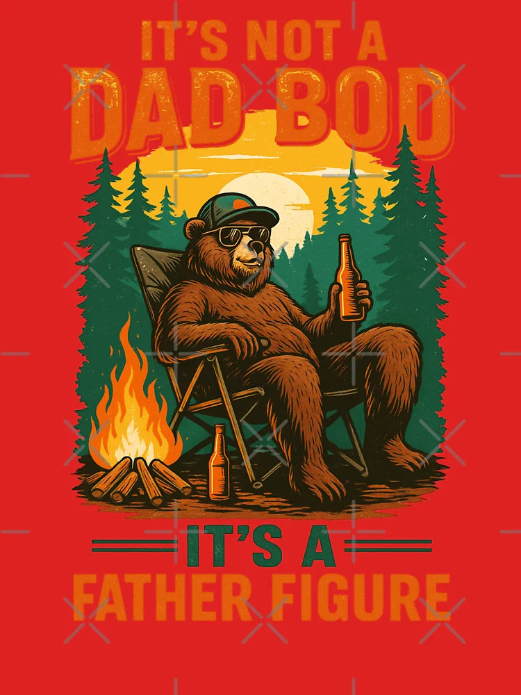 Its Not A Dad Bod Its A Father Figure Chill Bear Classic T-Shirt Hoodie, Sweatshirt | VibeTeeNation.com (Image 3)
