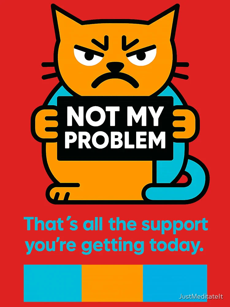 Not my problem T-Shirt and Hoodie for Introverts | Sarcastic Humor Style Classic T-Shirt Sweatshirt (Image 3)