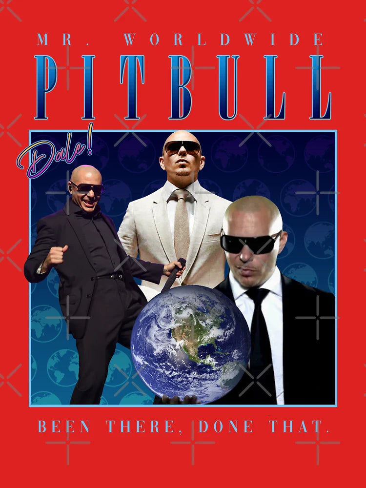 pitbull homage shirt (parody) Classic T-Shirt Hoodie, Sweatshirt | VibeTeeNation.com (Image 3)