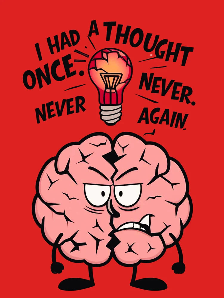 I Had a Thought Once â€“ Lazy Brain Funny Quote for Introverts Classic T-Shirt Hoodie, Sweatshirt (Image 3)