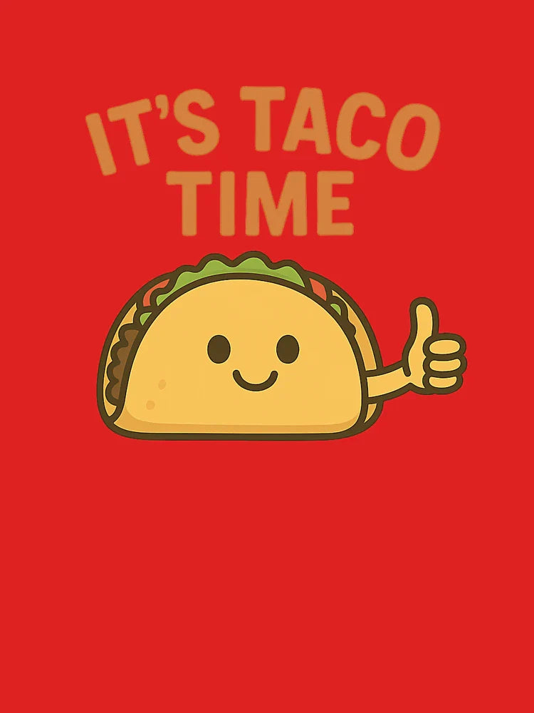 It's Taco Time - Happy Taco Mascot with Thumbs Up Classic T-Shirt Hoodie, Sweatshirt | VibeTeeNation.com (Image 3)