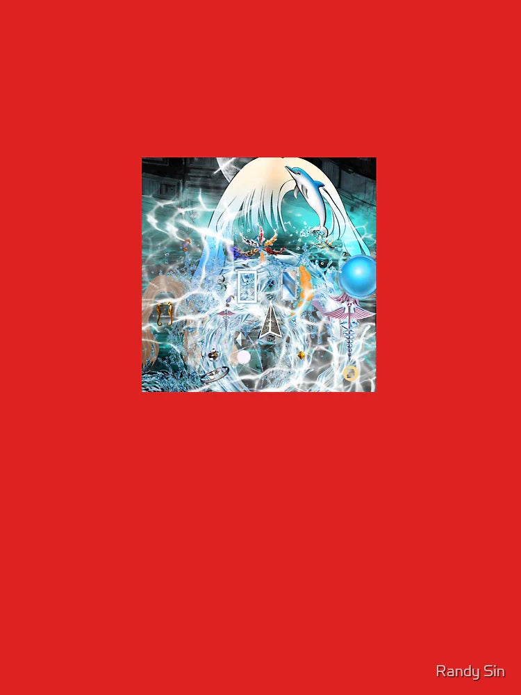 ""Dolphin Girl and the Devas of the Flow" Classic T-Shirt Hoodie, Sweatshirt | VibeTeeNation.com (Image 3)