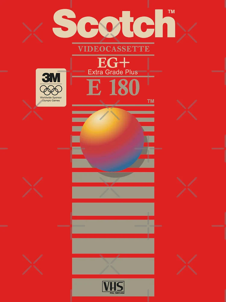 VHS Scotch E180 Classic T-Shirt Hoodie, Sweatshirt | VibeTeeNation.com (Image 3)