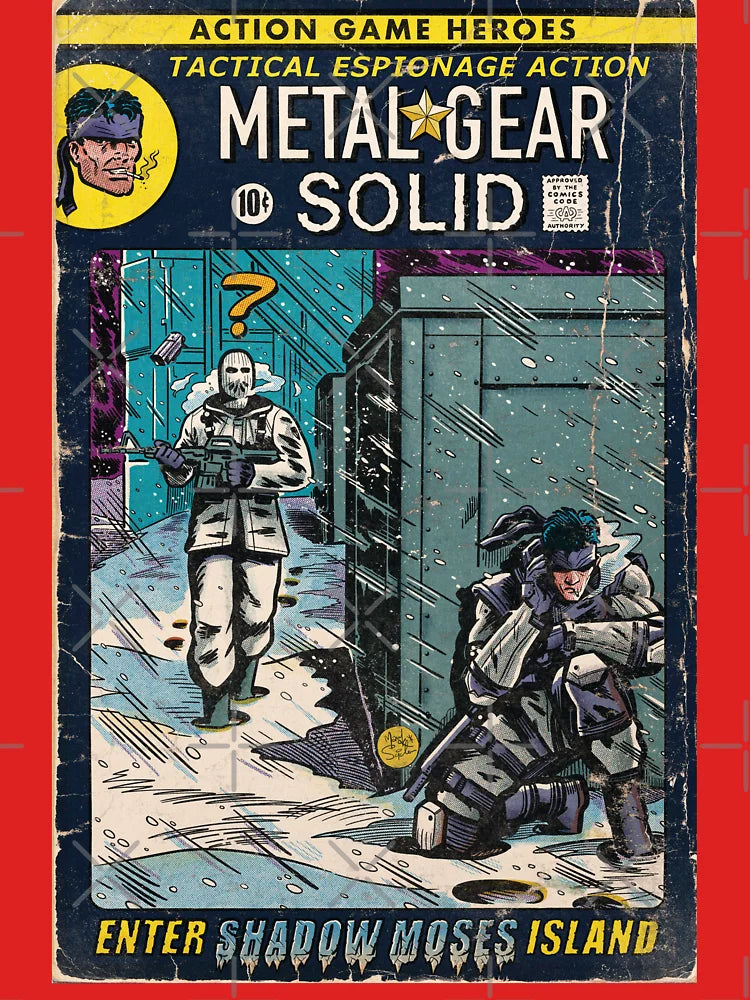 "Enter Shadow Moses" Comic Book Fan Art Classic T-Shirt Hoodie, Sweatshirt | VibeTeeNation.com (Image 3)