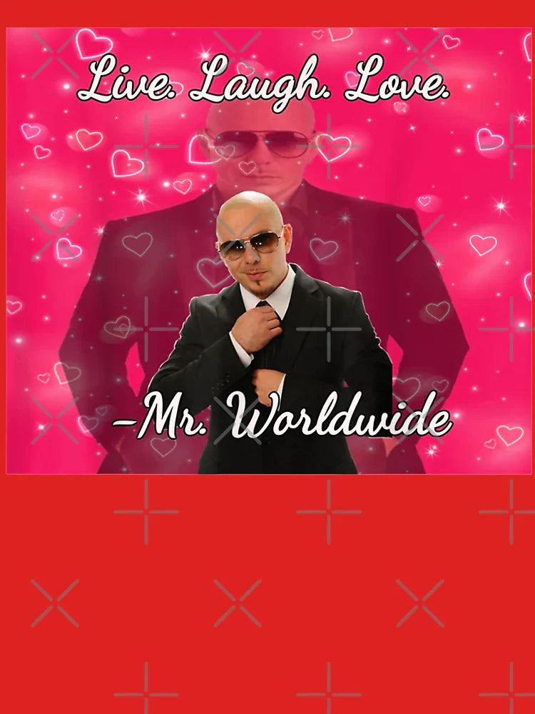Mr Worldwide Pitbull Valentine Classic T-Shirt Hoodie, Sweatshirt | VibeTeeNation.com (Image 3)