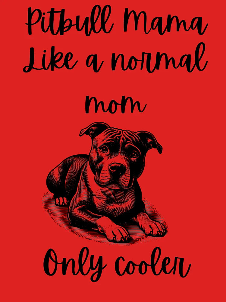 Pitbull Mama Classic T-Shirt Hoodie, Sweatshirt | VibeTeeNation.com (Image 3)